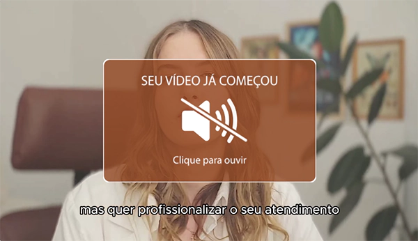 imagem da landing page da Ana Cristi Beier com PlumaVSL ativo